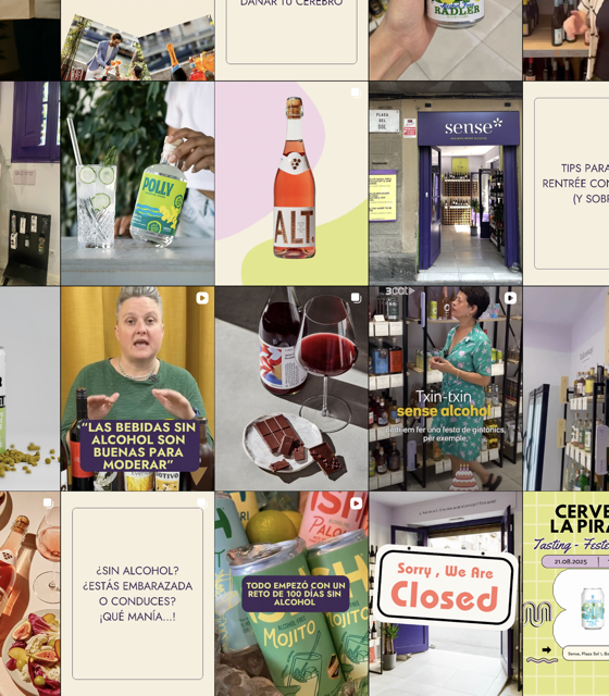 Collage of ShopSense social media posts and in-store imagery